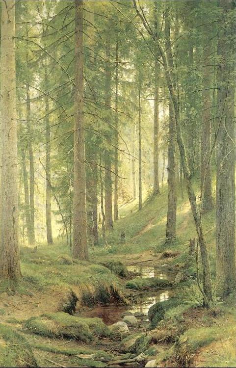 Ivan Shishkin Brook in a Forest China oil painting art